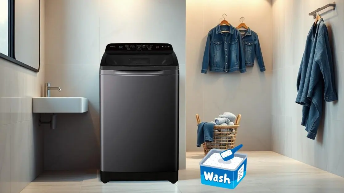 Using Mild Detergent to wash Denim Clothes in Washing machine