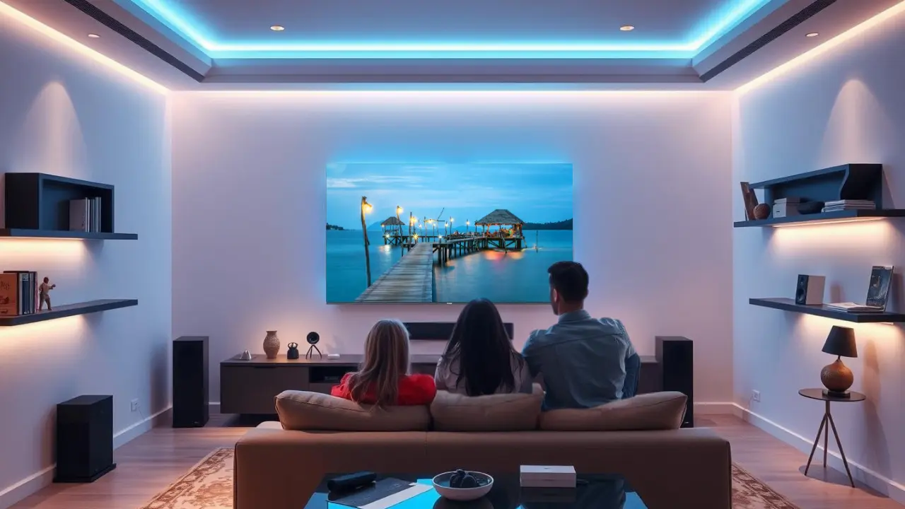 AI Powered TV adjust picture setting automatically