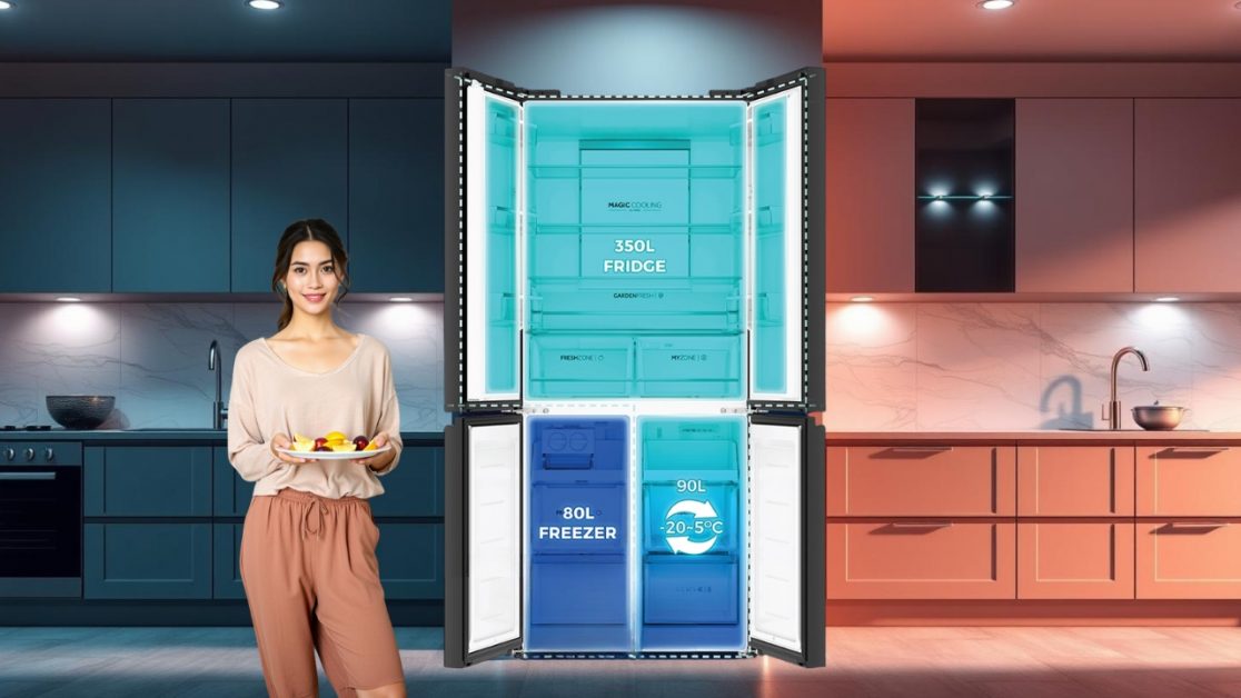 Convertible Mode in 4 door refrigerator