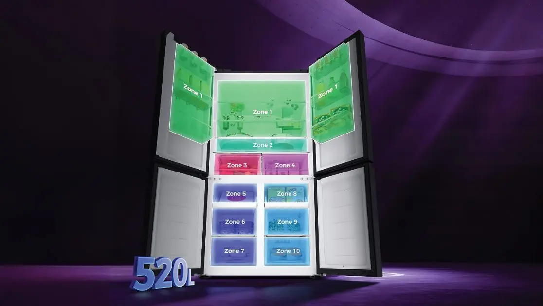 My Zone in 4 door refrigerator