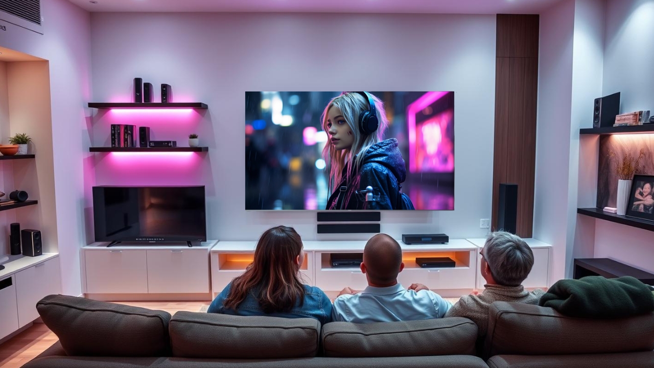 Futuristic Mini LED TV