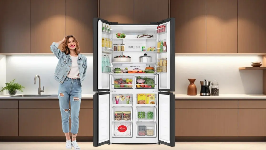 Optimized Storage with Dedicated Sections in 4 door refrigerators