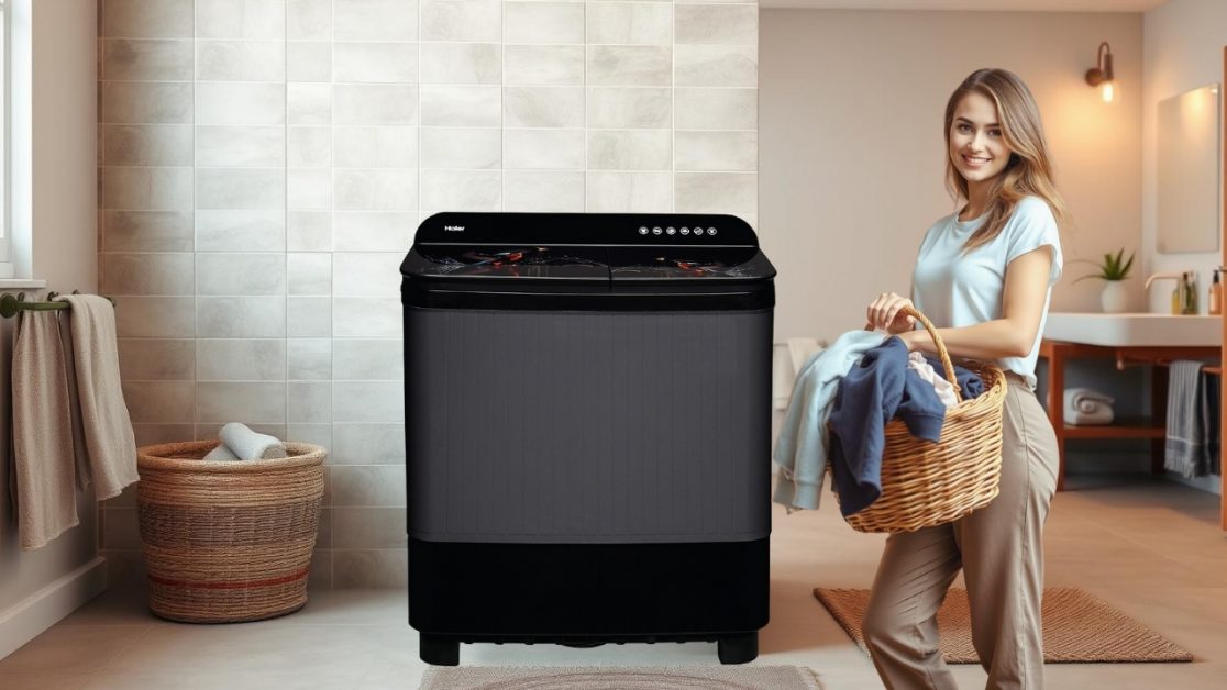 Right semi-automatic washing machine