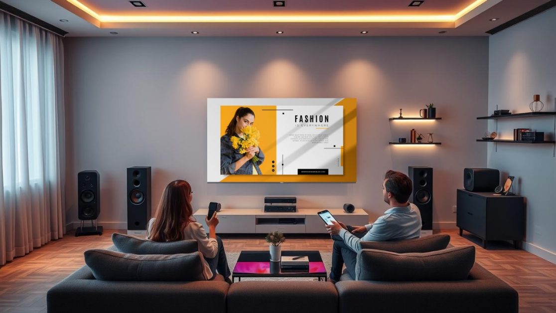 LED TV in office setup
