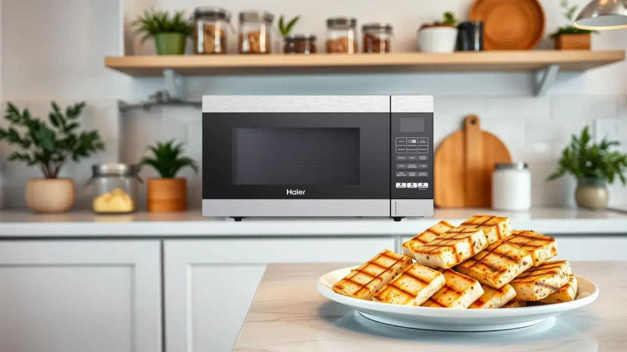 Make Grilled Paneer in microwave