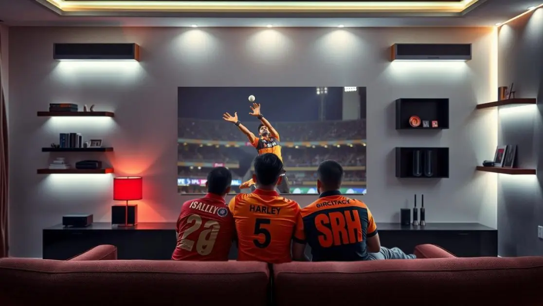 Watch RCB vs SRH rivalry in LED TV
