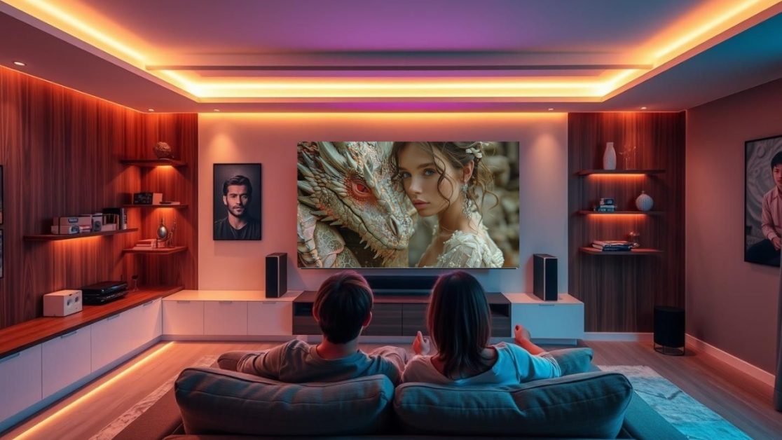 Families Together And Watching Together in Mini LED TV