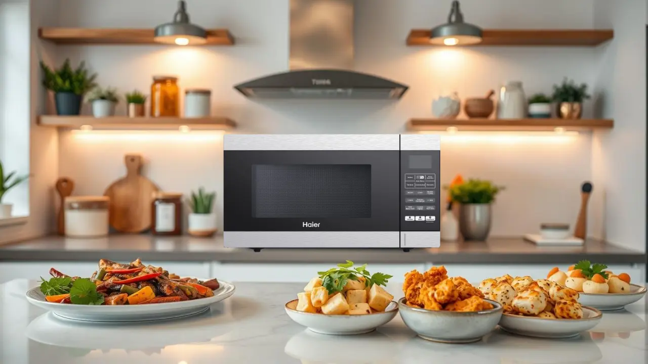Motorized Food Rotisserie in microwave for Barbecue