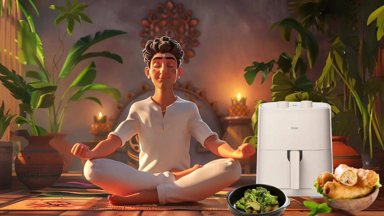 Oil-Free Cooking Meets Yoga Discipline with Air fryer