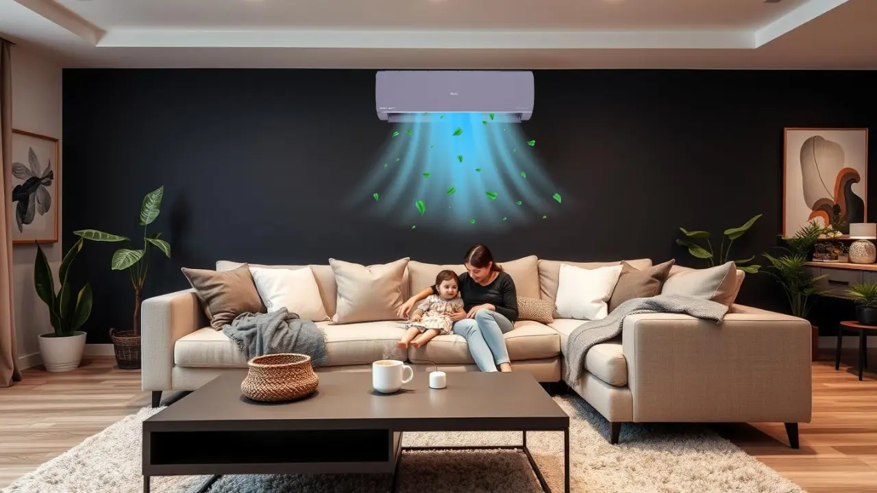 Parents Setting AC for Kids