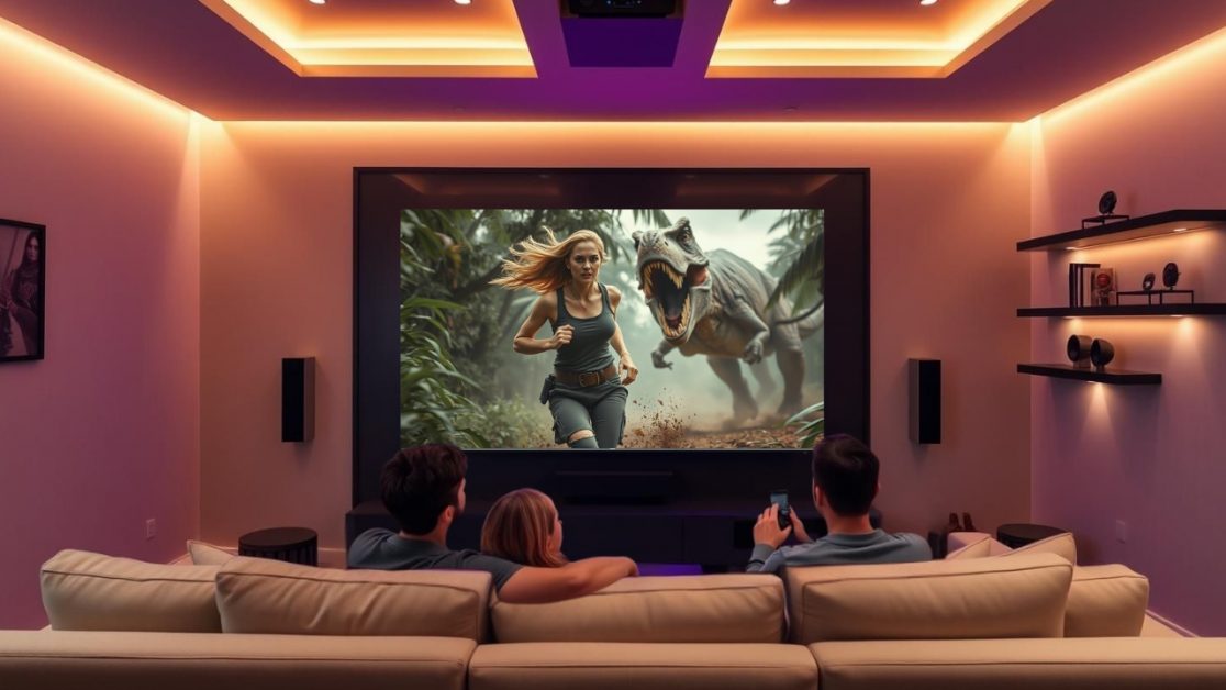 Watch Jurassic World in Mini LED TV