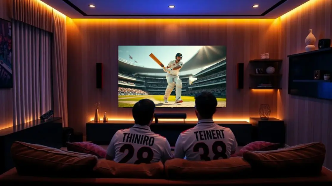 Watch test Cricket in 4K OLED TV