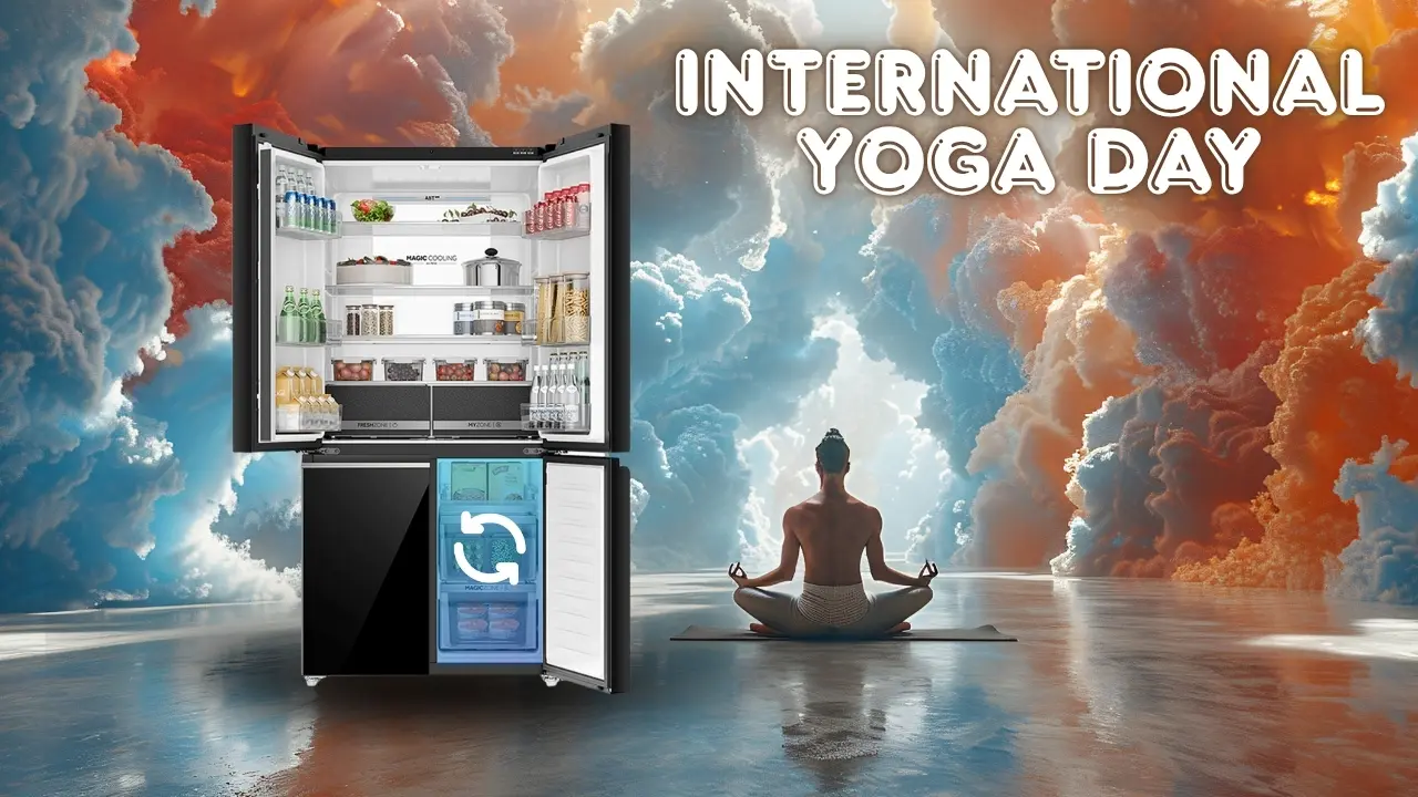 Yoga Enthusiast Is Talking About the Magic Zone in 4-Door Refrigerator