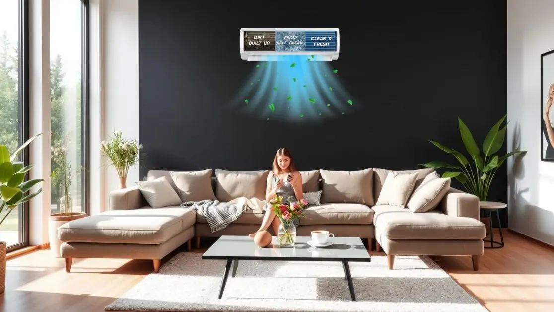 self clean in air conditioner