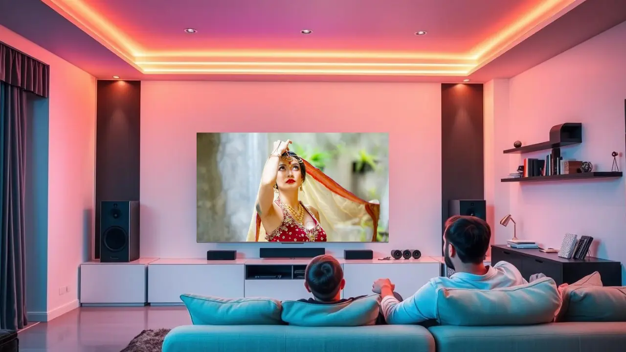 Cinematic Contrast at Home in QLED TV