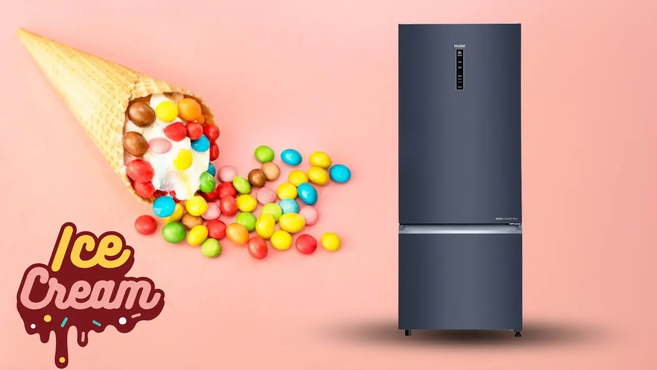 Hosting a topping bar for ice cream with refrigerator