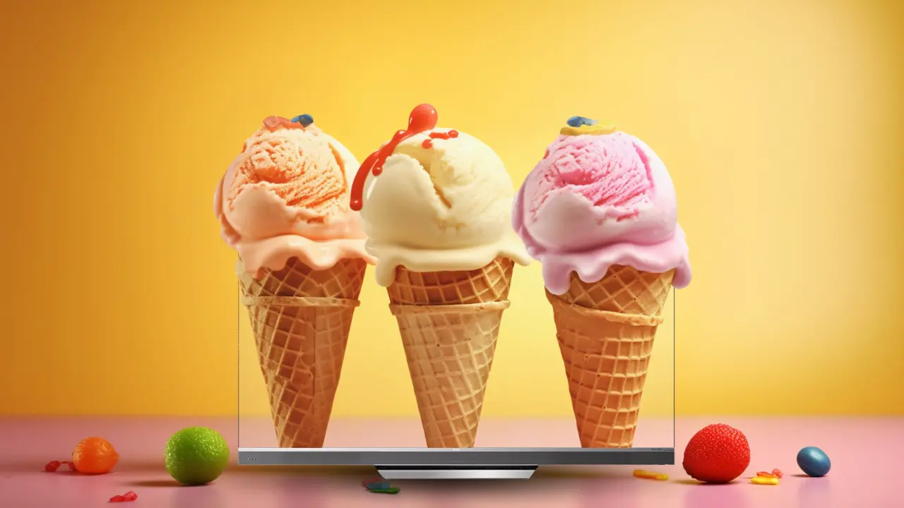 Ice Cream and Streaming in Mini LED TV