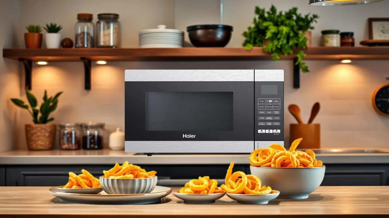 Make Perfect Curly Fries in microwave with built in air fryer