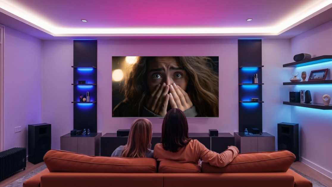 QLED TV with cinematic contrast