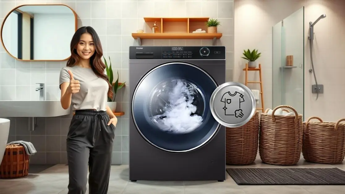 Steam Refresh feature in washing machine