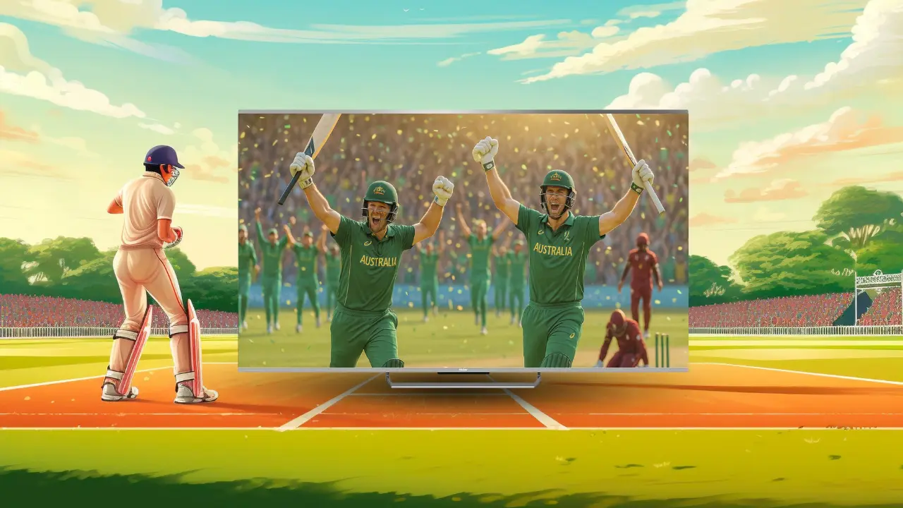 WI vs AUS matches in Mini LED TV