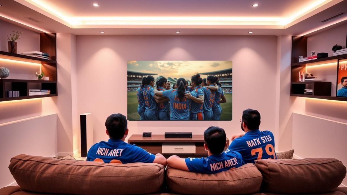Watch ENG vs IND women's t20i matches in mini LED TV
