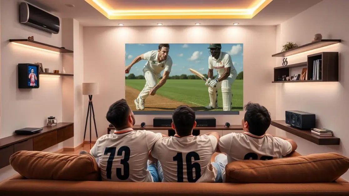 Watch SA vs ZIM test match in OLED TV