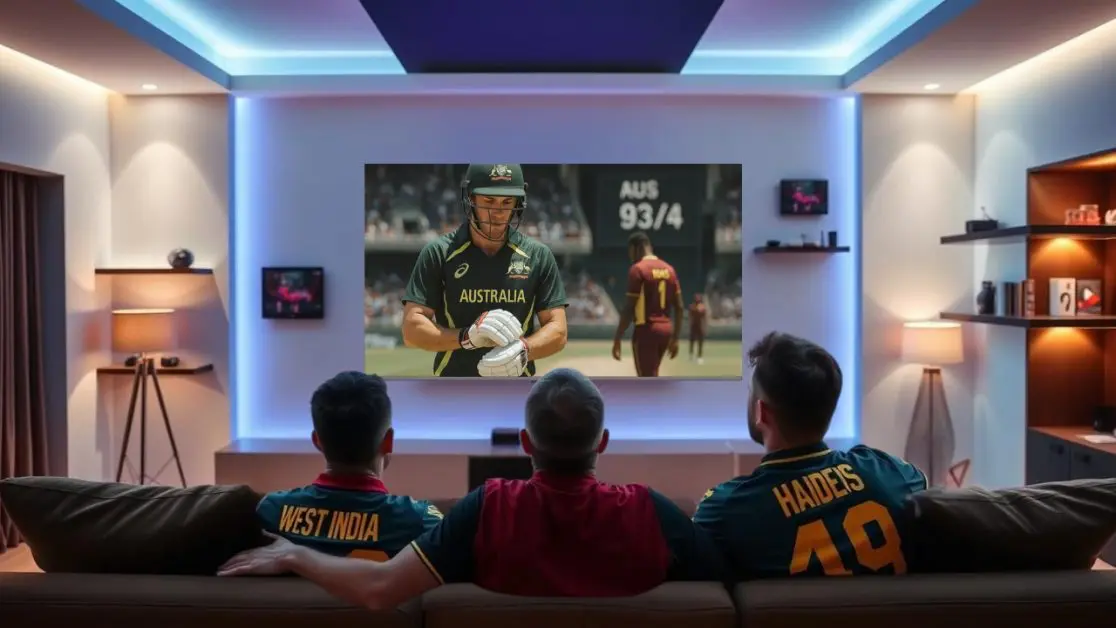 Watch WI vs AUS live in Mini LED TV