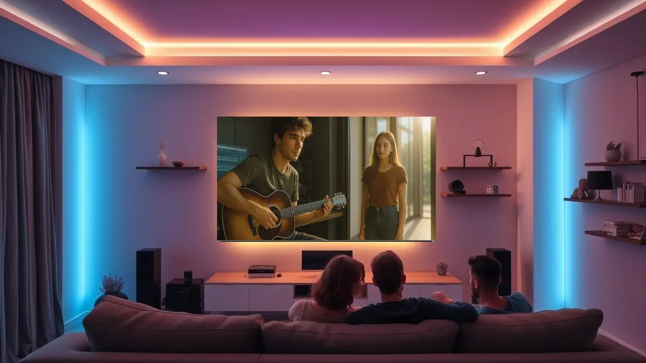 Watch trending saiyaara movie in Mini LED TV