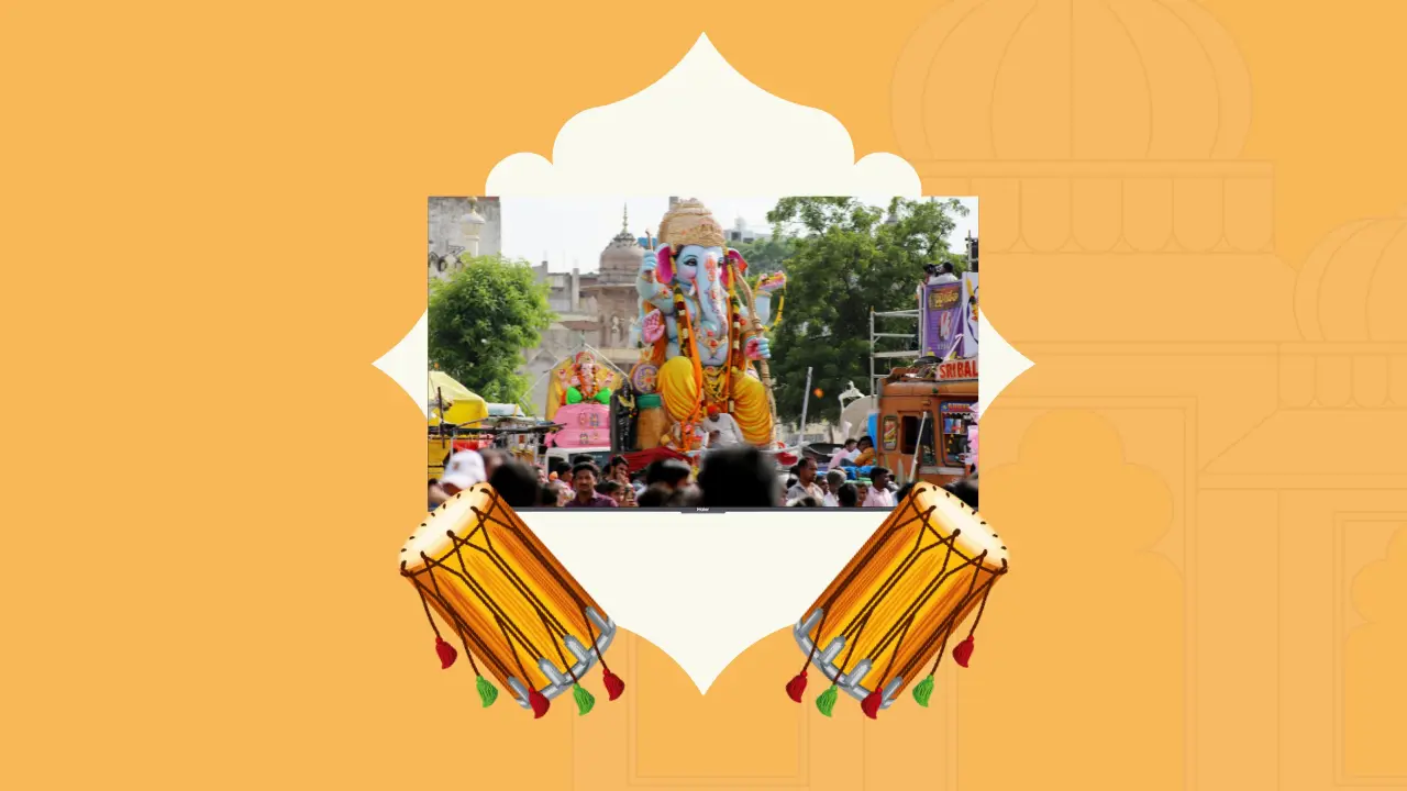 Ganesh Chaturthi Darshan Feels Grand on a Big-Screen Smart TV