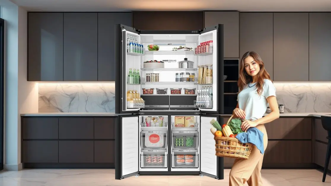 Perfect designed and freshness with this smart refrigerator