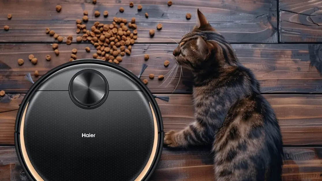 Robot vacuum cleaner suction can handle pet hair like pro