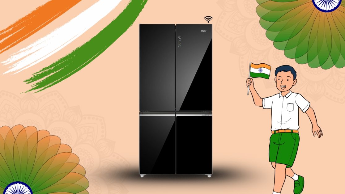 Tricolour desserts stay perfect in smart refrigerator