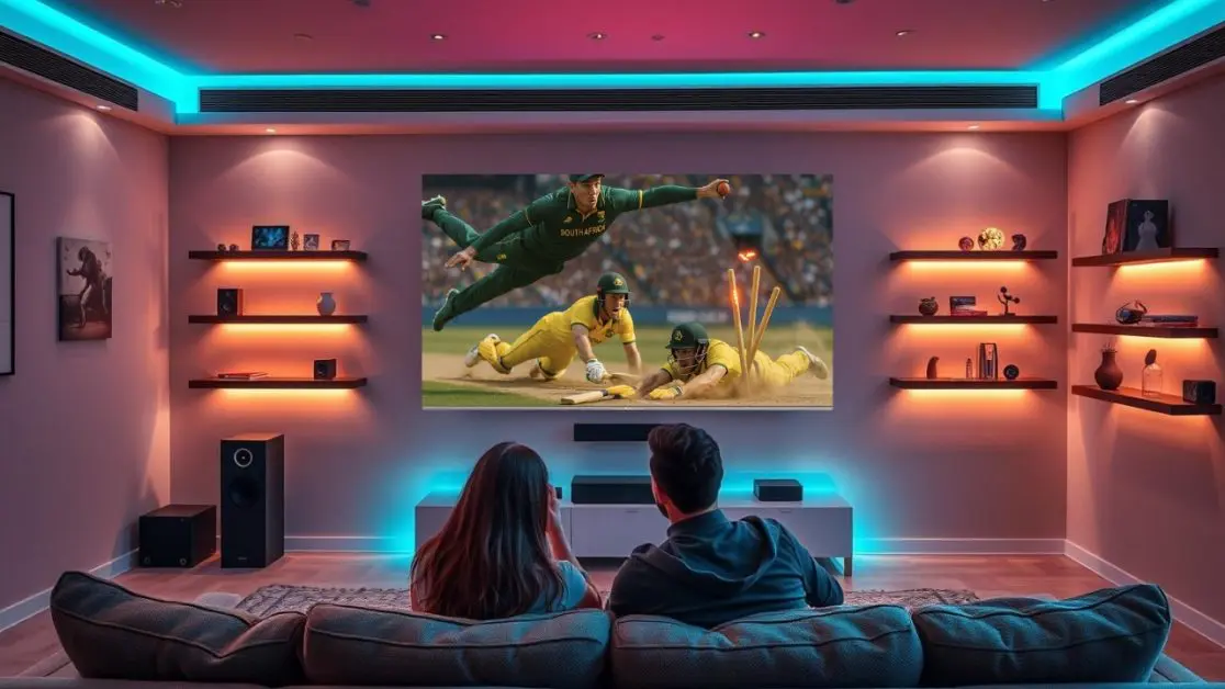 Watch cricket matches in big LED TV