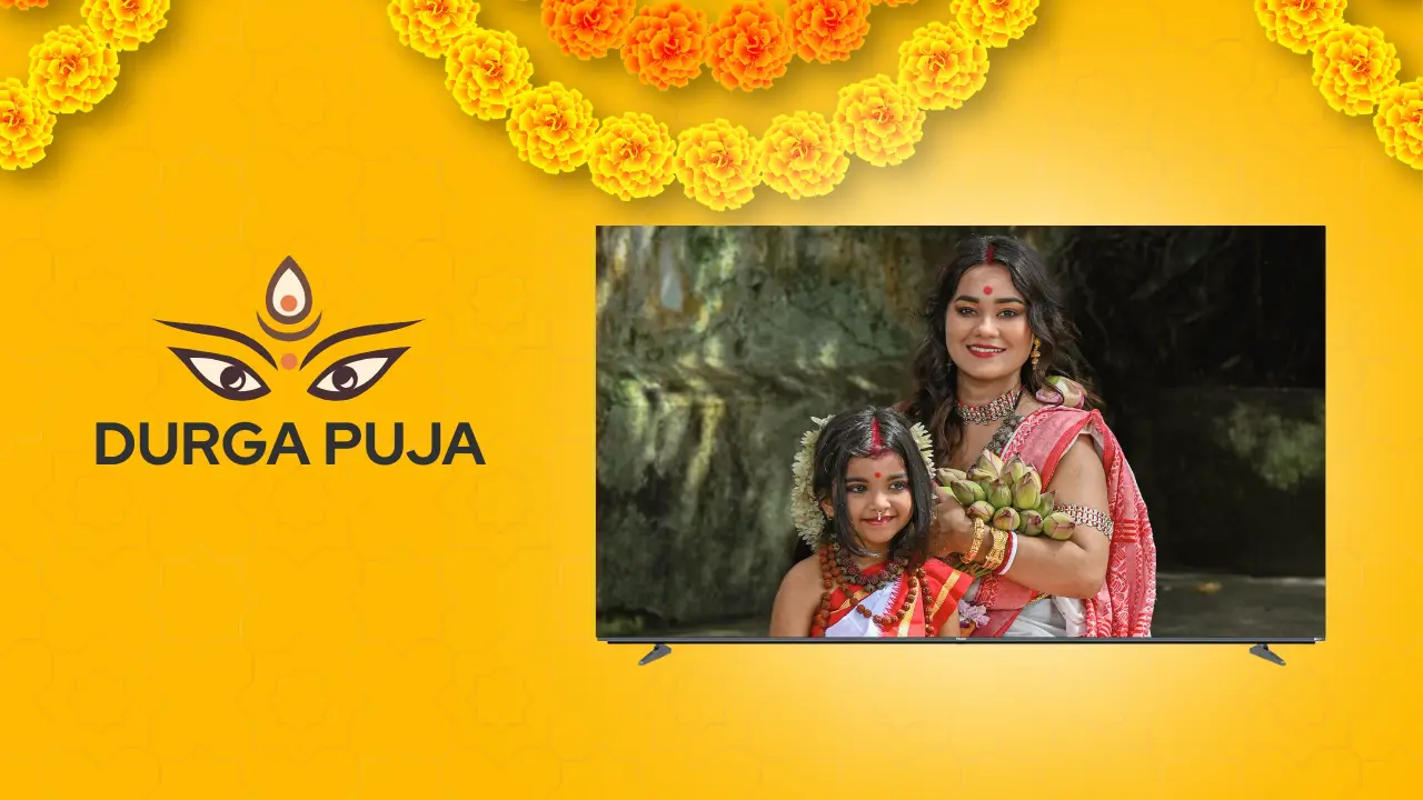 Durga Puja Live Stream Feels Sharper on a Mini-LED TV