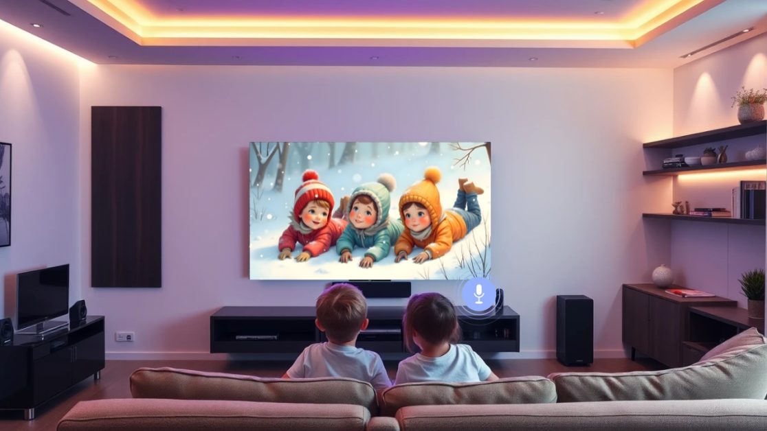 Kids Are Loving the Voice Command Feature in OLED TV