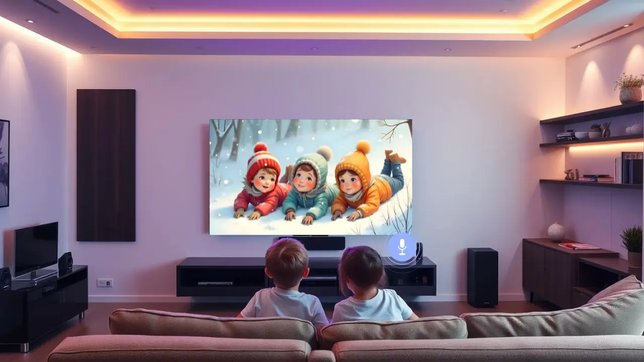 Kids Are Loving the Voice Command Feature in OLED TV