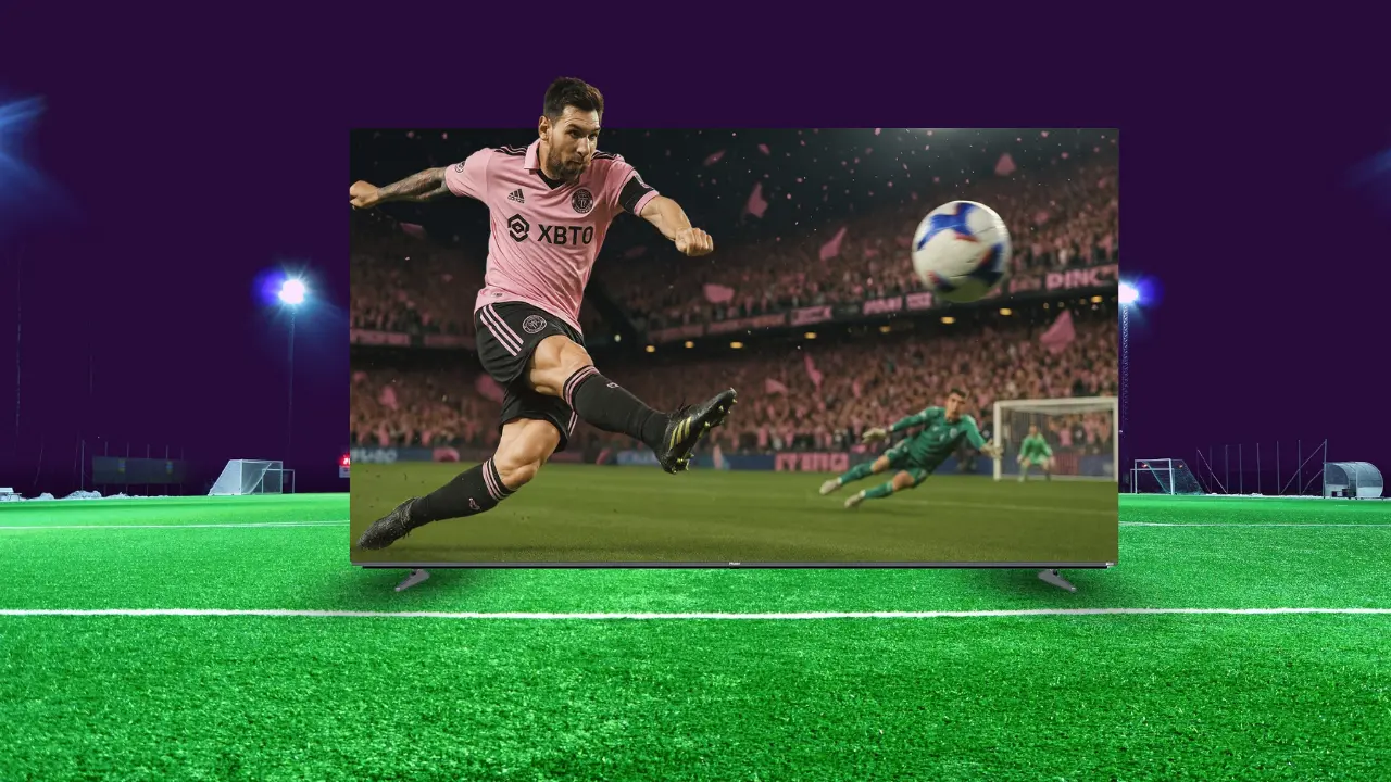 Reliving Messi’s Double for Inter Miami in 4k Mini LED TV