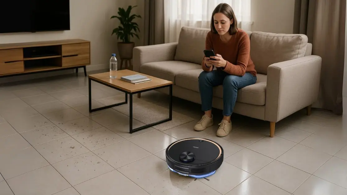 Robot vacuum cleaner comes with voice and app control
