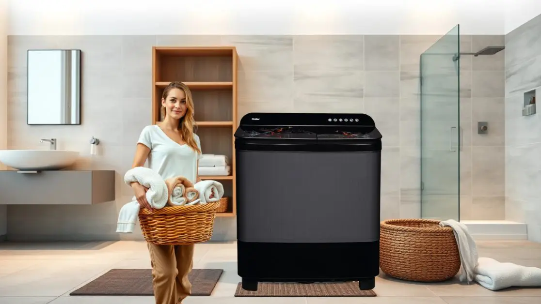This washing machine Stop Rainwater Mud From Ruining Your Towels