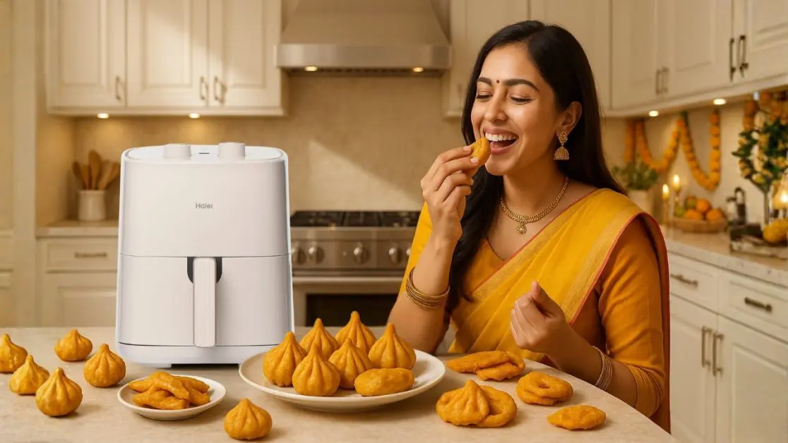Make Air fried Modak at home