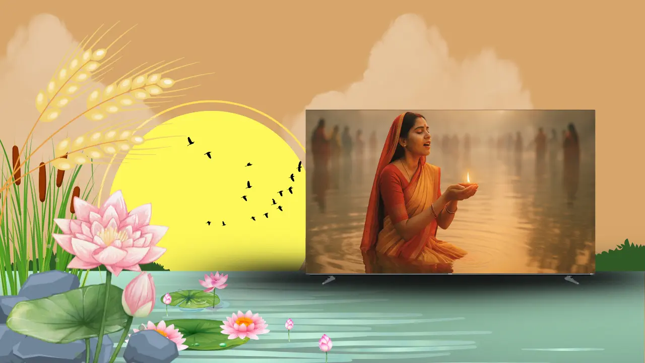 Sharda Sinha’s Voice Fills the Room with Mini LED TV this chhath