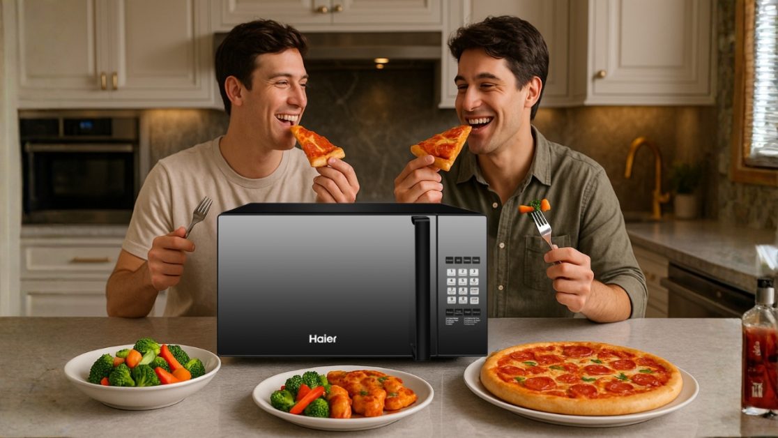 Steam Veggies or Heat Pizza in microwave