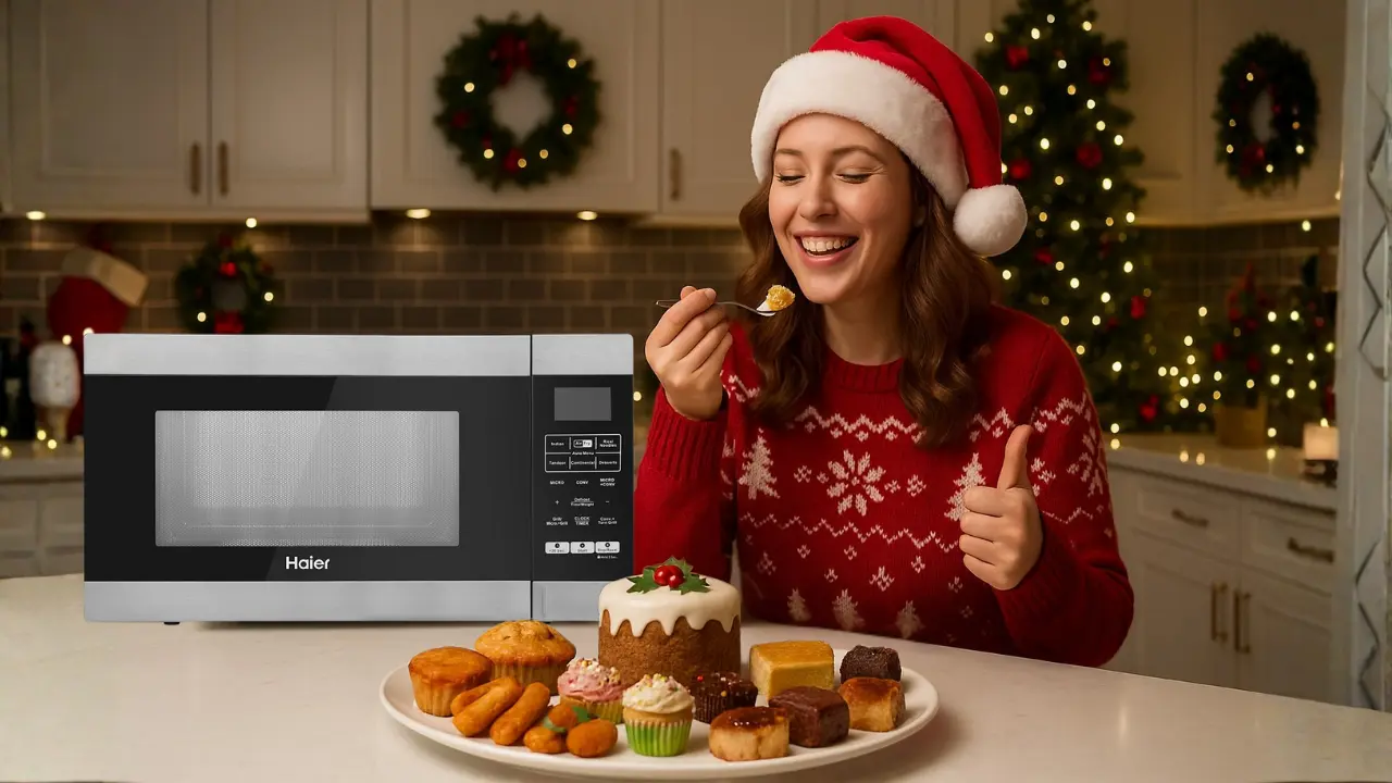 Bake a Small Christmas Cake in a Convection Microwave