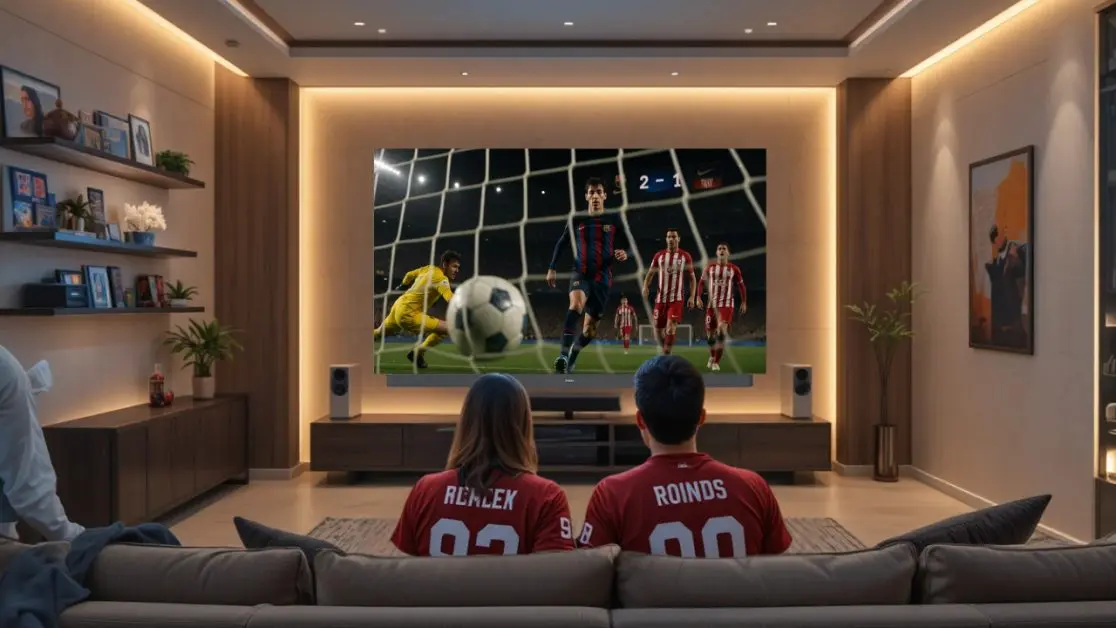 Football match so visually powerful