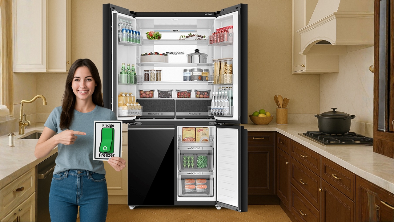 Switch Between Freezer and Fridge Modes