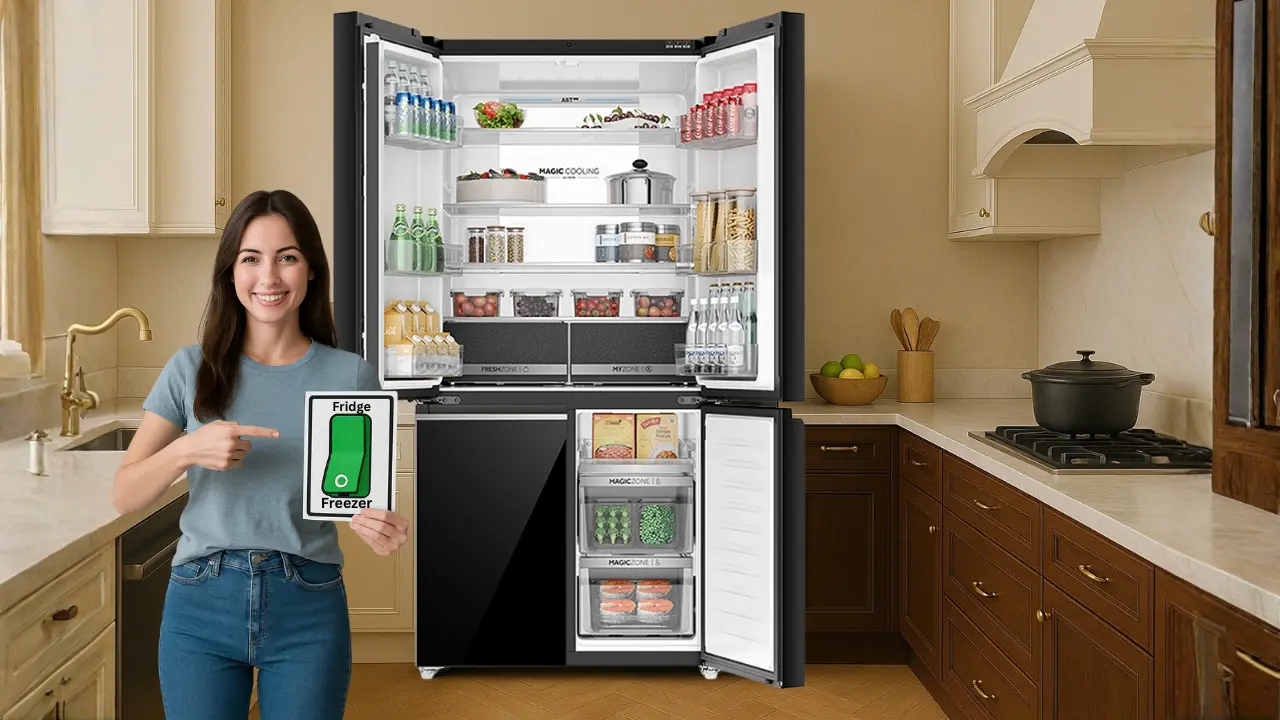 Switch Between Freezer and Fridge Modes
