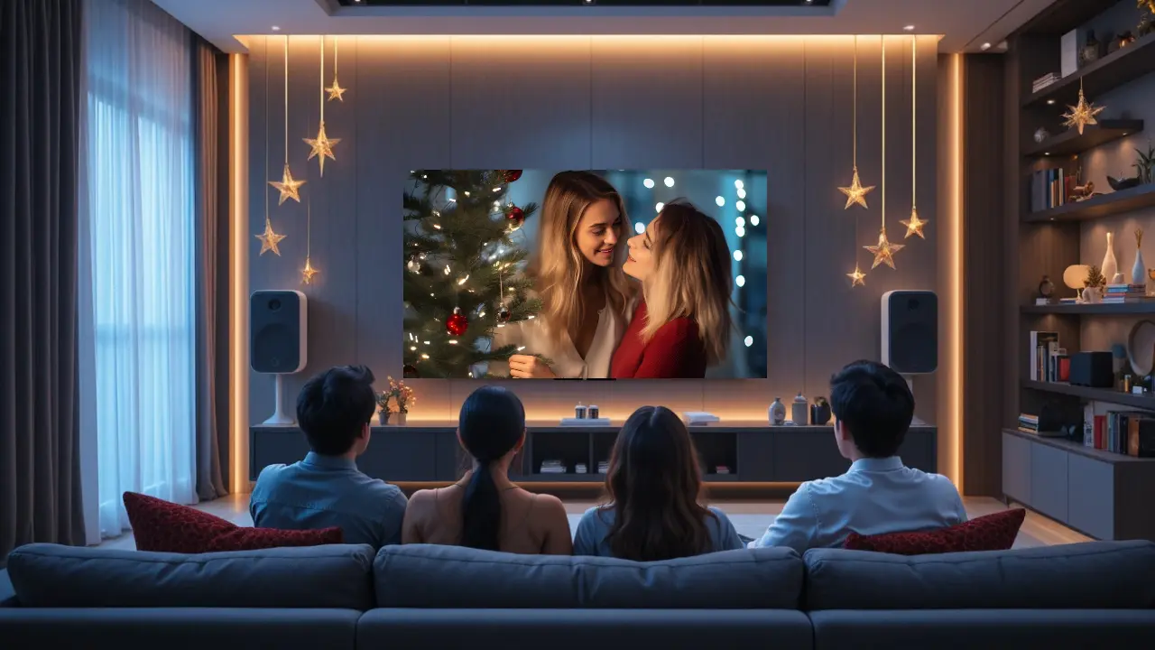Watch Christmas movies in OLED TV