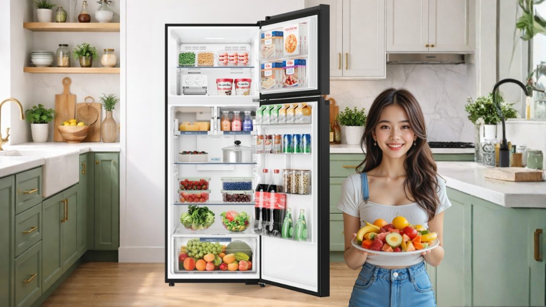 Premium Design Refrigerator Meets Practical Storage