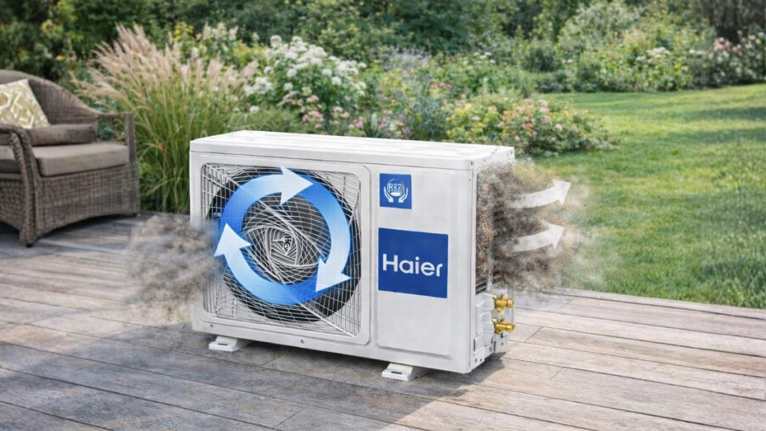 Reduced Servicing with AC Outdoor Cyclone Clean